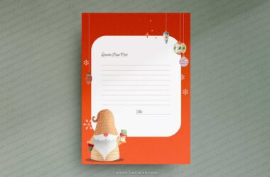 Plantilla Carta Papa Noel #005